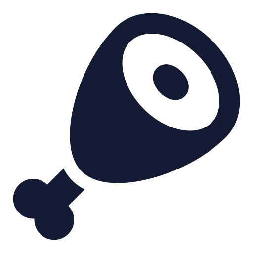 Ham Icon in Solid Sharp style