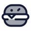 Hamburger icon with duotone standard style