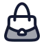 Handbag icon with duotone rounded style