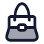Handbag icon with duotone standard style
