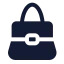 Handbag icon with solid standard style