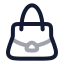 Handbag icon with twotone rounded style