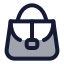 Handbag icon with duotone standard style