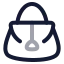 Handbag icon with twotone rounded style