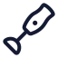 Handbeater icon with stroke rounded style