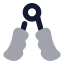 Handgrip icon with bulk rounded style