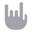 Handmetal icon with bulk rounded style