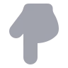 Hand Pointing Down 01 icon preview