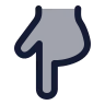 Hand Pointing Down 01 icon preview