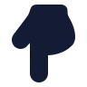 Hand Pointing Down 01 icon preview