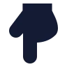 Hand Pointing Down 01 icon preview