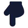 Hand Pointing Down 01 icon preview