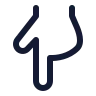 Hand Pointing Down 01 icon preview