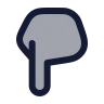Hand Pointing Down 02 icon preview