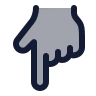 Hand Pointing Down 03 icon preview