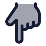 Hand Pointing Down 03 icon preview