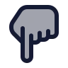 Hand Pointing Down 04 icon preview