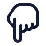 Hand Pointing Down 04 icon preview