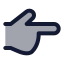 Handpointingright icon with duotone standard style