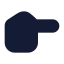 Handpointingright icon with solid standard style