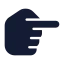 Handpointingright icon with solid standard style