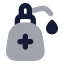 Handsanitizer icon with bulk rounded style