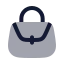 Handbag icon with bulk rounded style