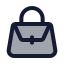 Handbag icon with duotone standard style