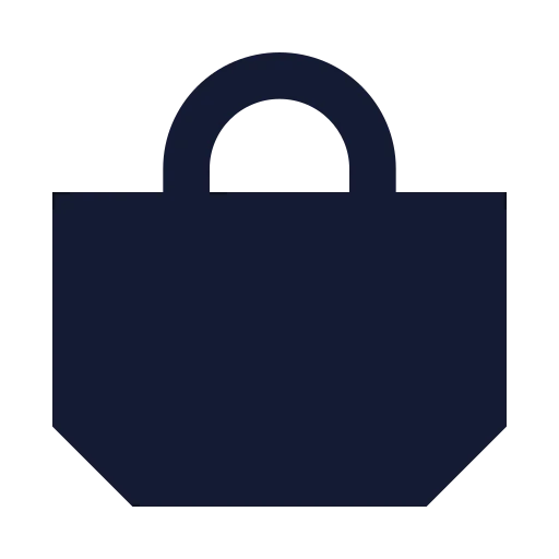 Handbag Icon in Solid Sharp style