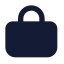 Handbag icon with solid standard style