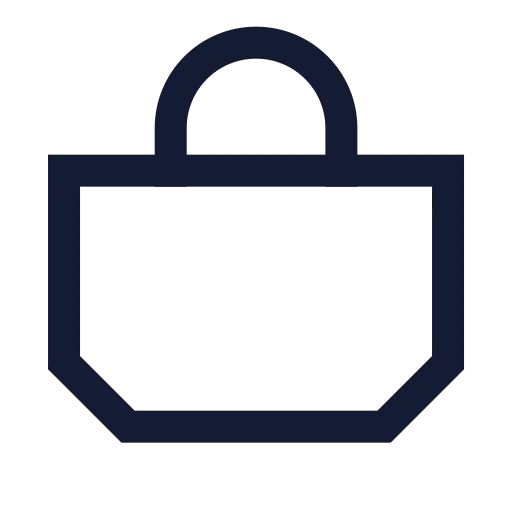 Handbag Icon in Stroke Sharp style