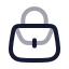 Handbag icon with twotone rounded style