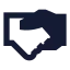 Handshake icon with solid sharp style
