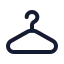 Hanger icon with stroke rounded style