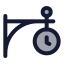 Hangingclock icon with duotone rounded style
