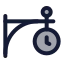 Hangingclock icon with duotone standard style