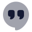 Hangout icon with bulk rounded style
