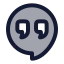 Hangout icon with duotone rounded style