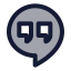 Hangout icon with duotone standard style