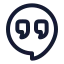 Hangout icon with stroke rounded style