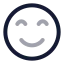 Happy icon with twotone rounded style