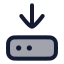 Harddrivedownload icon with duotone rounded style