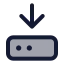 Harddrivedownload icon with duotone standard style
