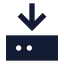 Harddrivedownload icon with solid sharp style