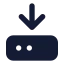 Harddrivedownload icon with solid standard style