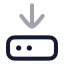 Harddrivedownload icon with twotone rounded style