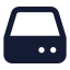 Harddrive icon with solid standard style