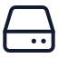 Harddrive icon with stroke standard style