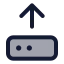 Harddriveupload icon with duotone standard style