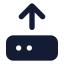 Harddriveupload icon with solid standard style